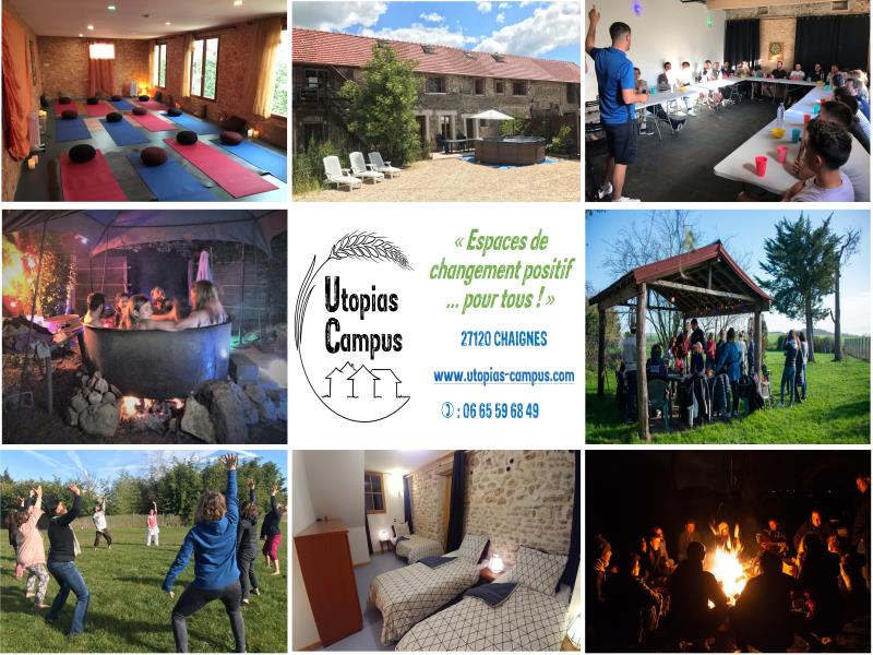 Carte postale de présentation d'Utopias Campus