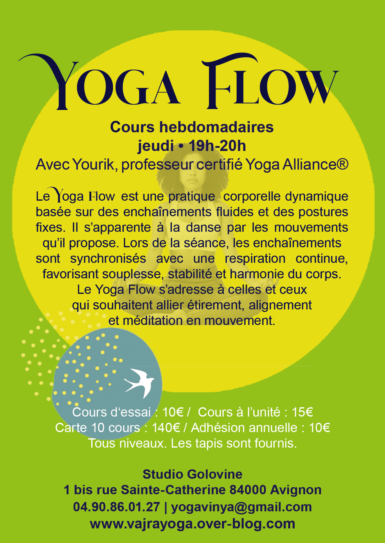 Yoga Flow - horaires, tarifs, contact