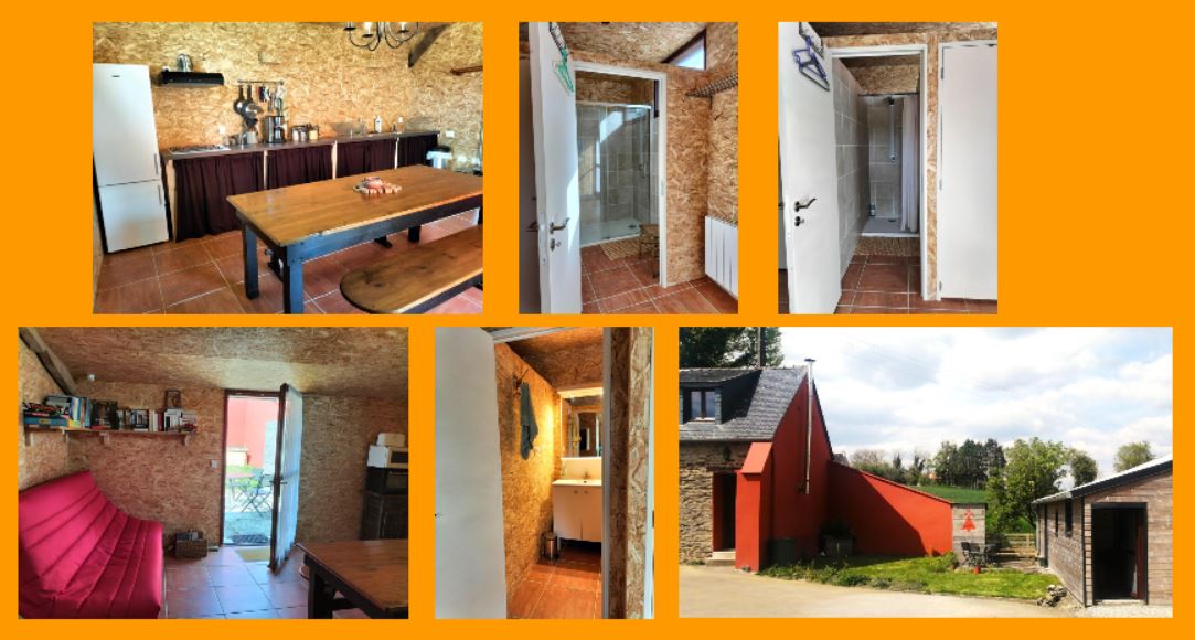 Les sanitaires et la cuisine commune