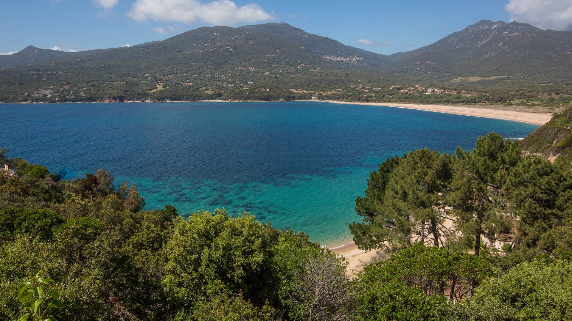 Vue panoramique sur le Golfe du Valinco