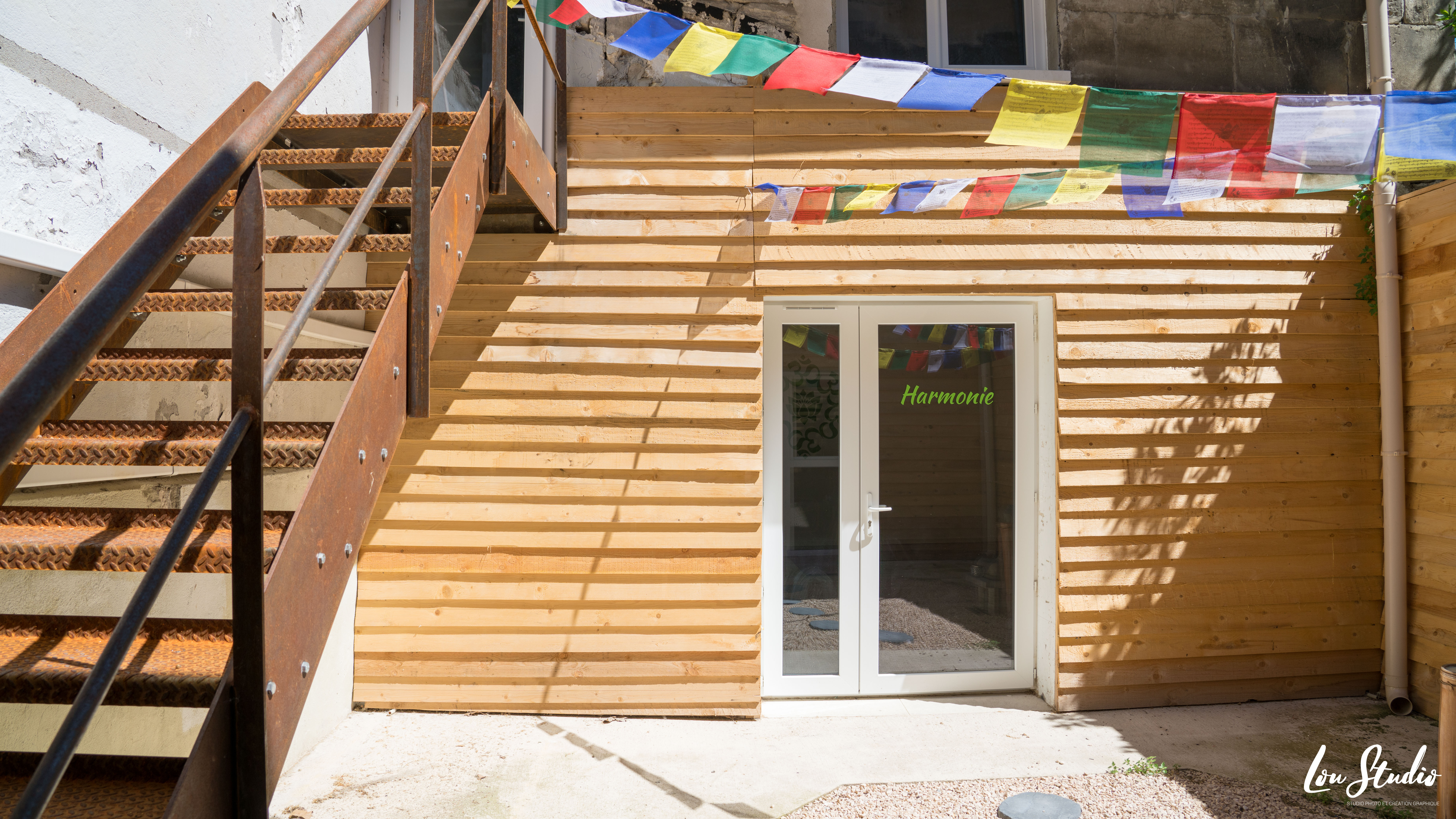salle en fond de patio