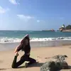 Aline-Marie, professeure de yoga certifiée dans le Finistère. 