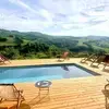 Piscine avec vue sur les vallons, Valle Grande Aveyron