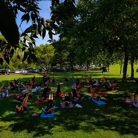 Cours de Yoga en plein air au Parc de la Torse à Aix en Provence