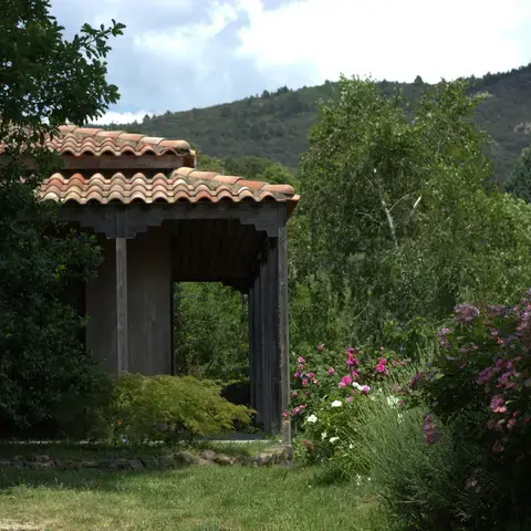 Les jardins du Tao à Joannas - Vue depuis le Dojo