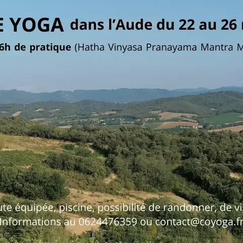 Stage de yoga du 22 au 26 mai
