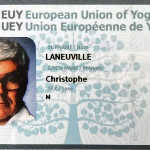 yoga teacher id card