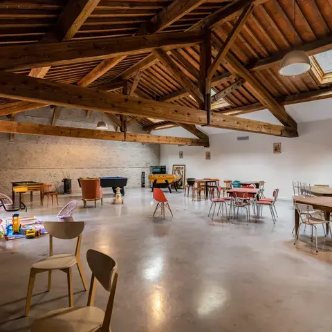 Salle de pratique du Domaine Castell de Blés