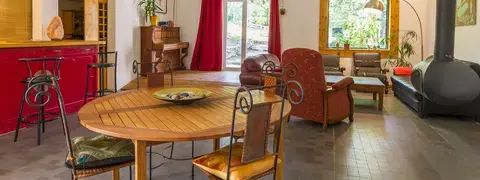 cuisine et salon convivial