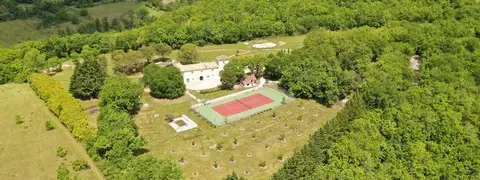 Vue aérienne du Domaine