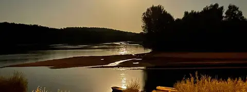 Les bords de Loire face à la Mésangerie