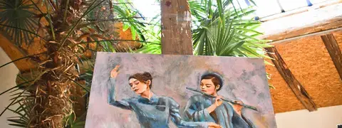 Le palmier aux hirondelles