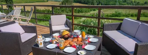 Vue panoramique de la piscine