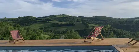 Vue magnifique de la piscine de Valle Grande